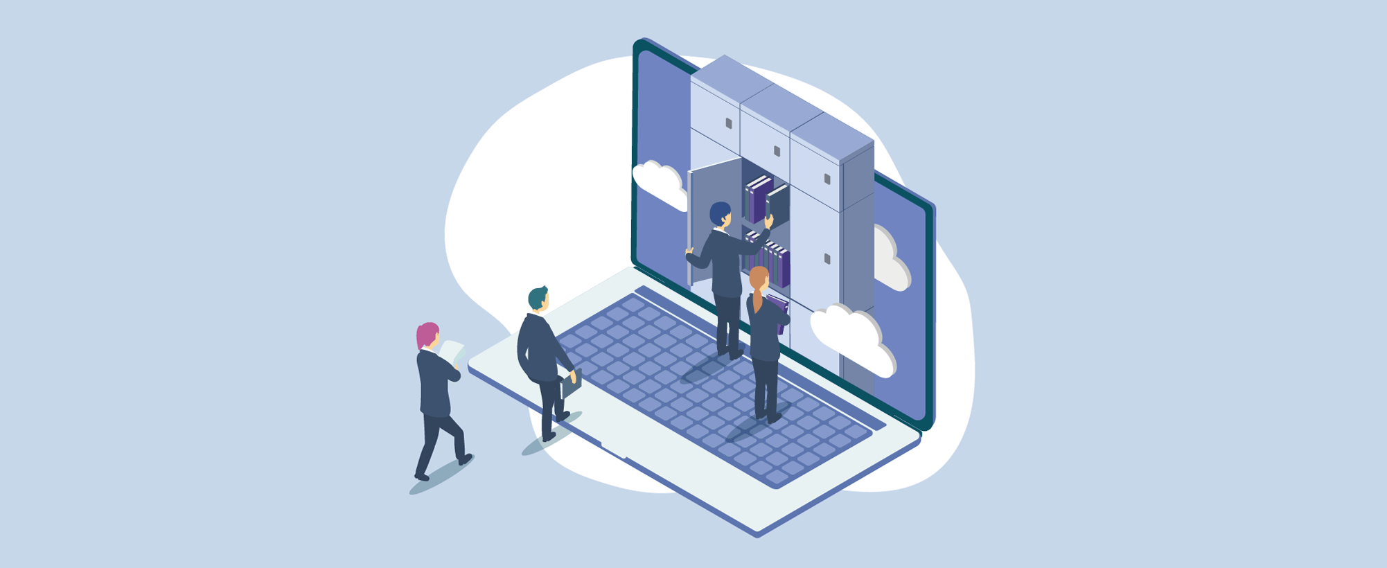 電子帳簿保存法のイメージイラスト