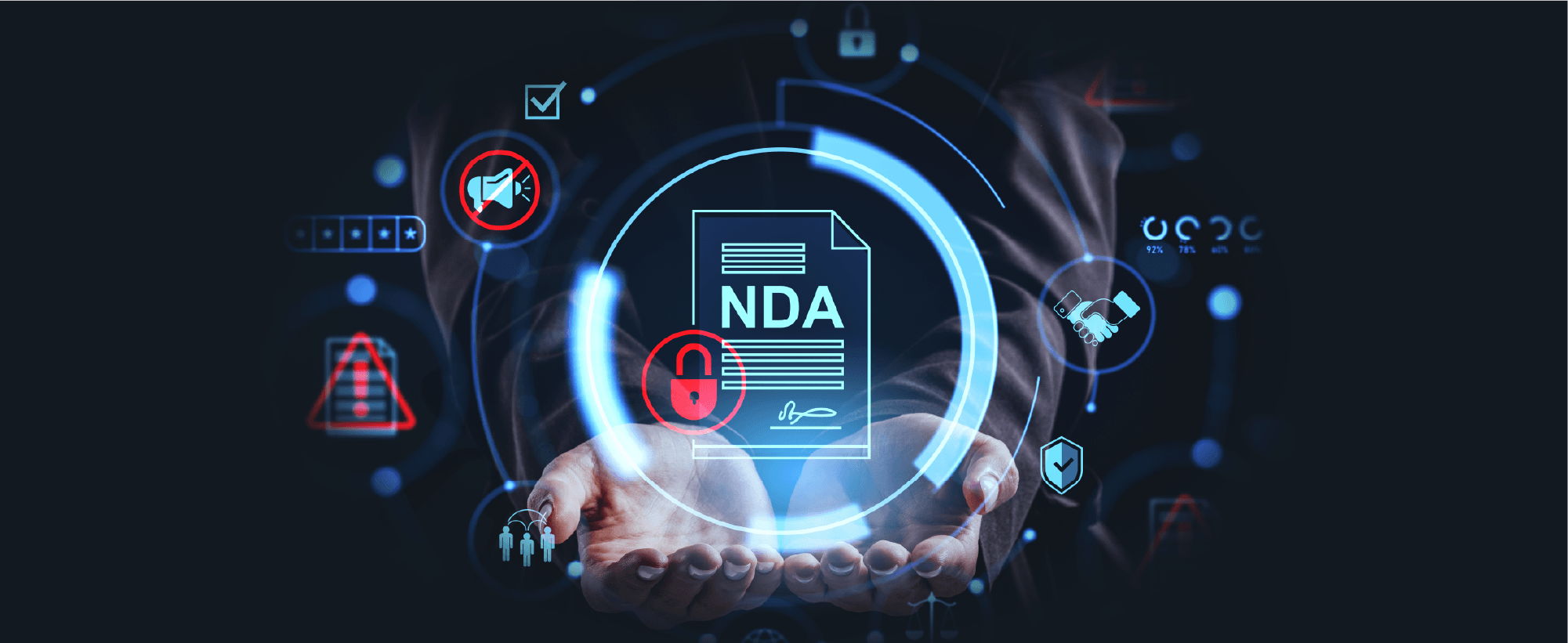 秘密保持契約（NDA）のイメージイラスト